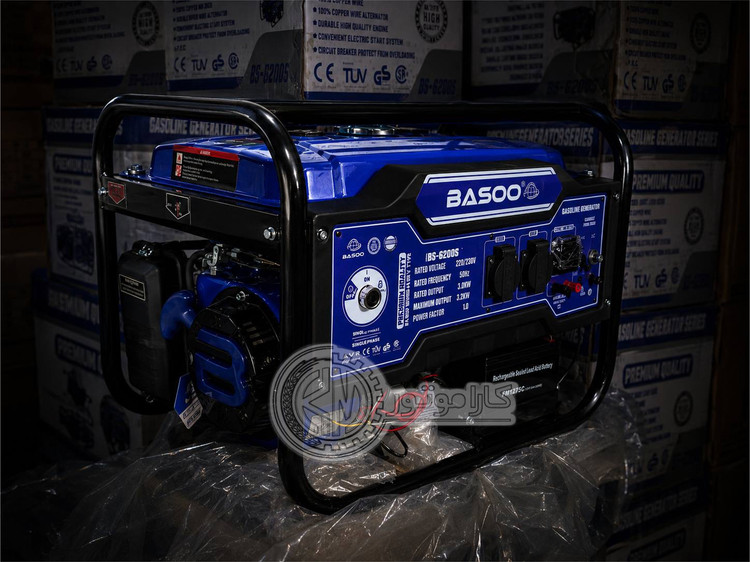 موتور برق ۳.۲ کیلوات بنزینی باسو BASOO مدل BS6200