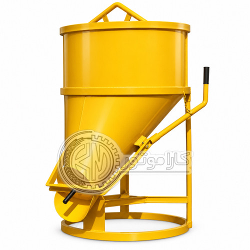 باکت حمل مصالح و بتن ۷۵۰ لیتری مناسب تاور کرین