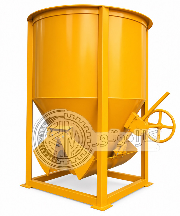 باکت حمل بتن ۱۰۰۰ لیتری تاور کرین برای انتقال و بتنریزی